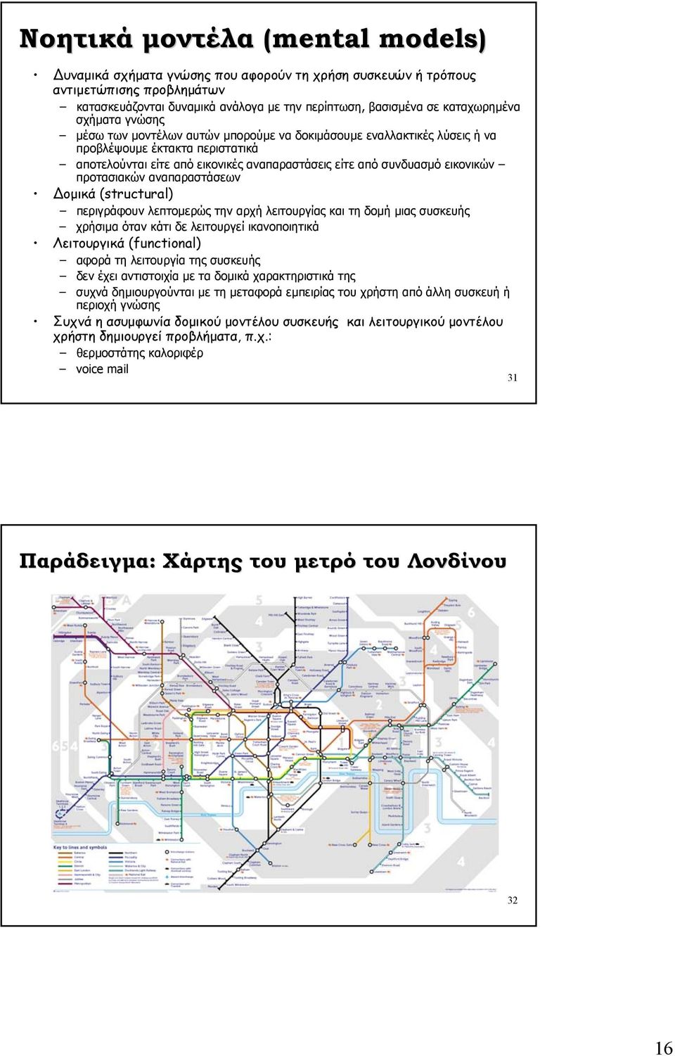 προτασιακών αναπαραστάσεων οµικά (structural) περιγράφουν λεπτοµερώς την αρχή λειτουργίας και τη δοµή µιας συσκευής χρήσιµα όταν κάτι δε λειτουργεί ικανοποιητικά Λειτουργικά (functional) αφορά τη