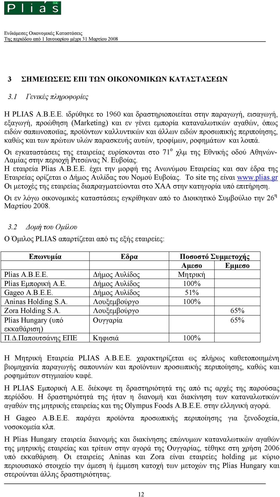 ειδών προσωπικής περιποίησης, καθώς και των πρώτων υλών παρασκευής αυτών, τροφίμων, ροφημάτων και λοιπά.