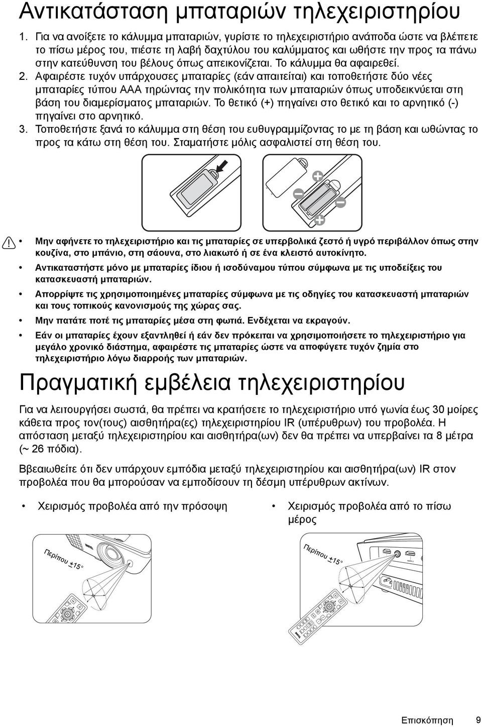 βέλους όπως απεικονίζεται. Το κάλυµµα θα αφαιρεθεί. 2.