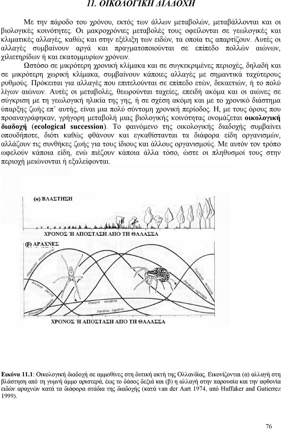 Αυτές οι αλλαγές συµβαίνουν αργά και πραγµατοποιούνται σε επίπεδο πολλών αιώνων, χιλιετηρίδων ή και εκατοµµυρίων χρόνων.