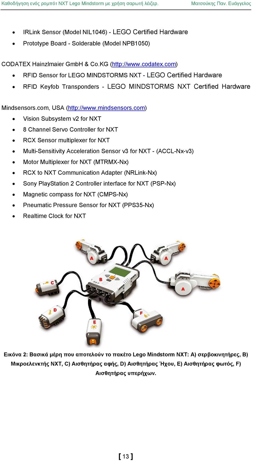 com) Vision Subsystem v2 for NXT 8 Channel Servo Controller for NXT RCX Sensor multiplexer for NXT Multi-Sensitivity Acceleration Sensor v3 for NXT - (ACCL-Nx-v3) Motor Multiplexer for NXT (MTRMX-Nx)