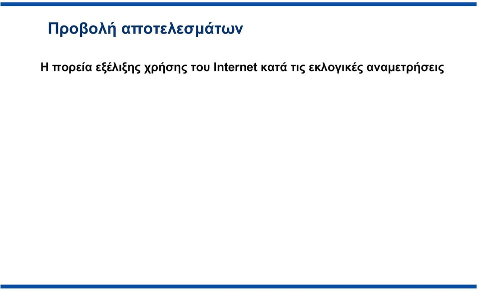 χρήσης του Internet