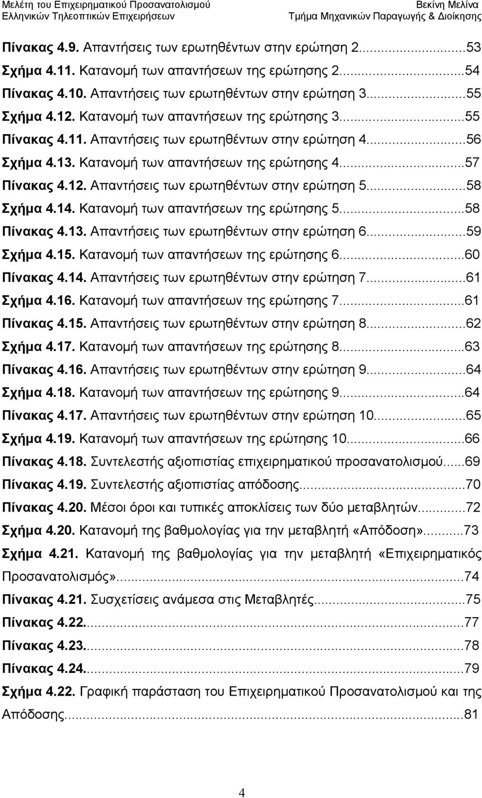 Απαντήσεις των ερωτηθέντων στην ερώτηση 5...58 Σχήμα 4.14. Κατανομή των απαντήσεων της ερώτησης 5...58 Πίνακας 4.13. Απαντήσεις των ερωτηθέντων στην ερώτηση 6...59 Σχήμα 4.15.