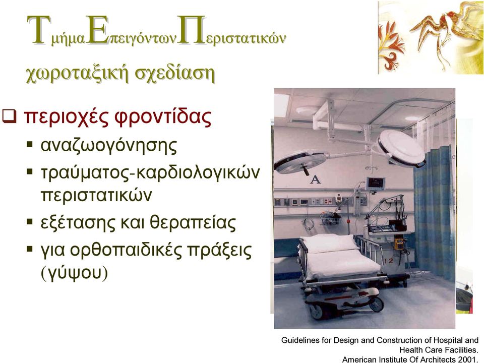 ορθοπαιδικές πράξεις (γύψου) Guidelines for Design and