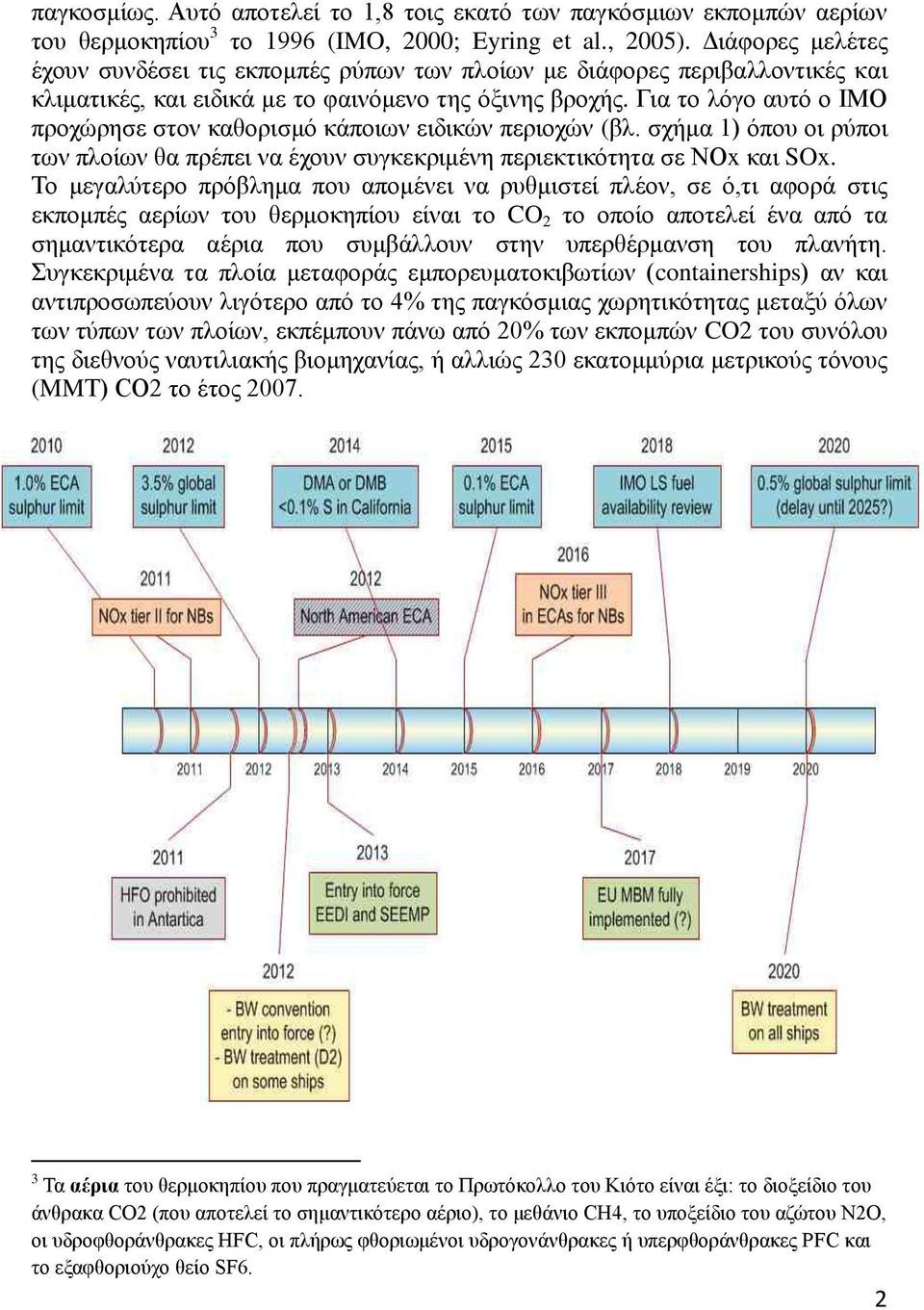 Γηα ην ιφγν απηφ ν ΙΜΟ πξνρψξεζε ζηνλ θαζνξηζκφ θάπνησλ εηδηθψλ πεξηνρψλ (βι. ζρήκα 1) φπνπ νη ξχπνη ησλ πινίσλ ζα πξέπεη λα έρνπλ ζπγθεθξηκέλε πεξηεθηηθφηεηα ζε ΝΟx θαη SOx.