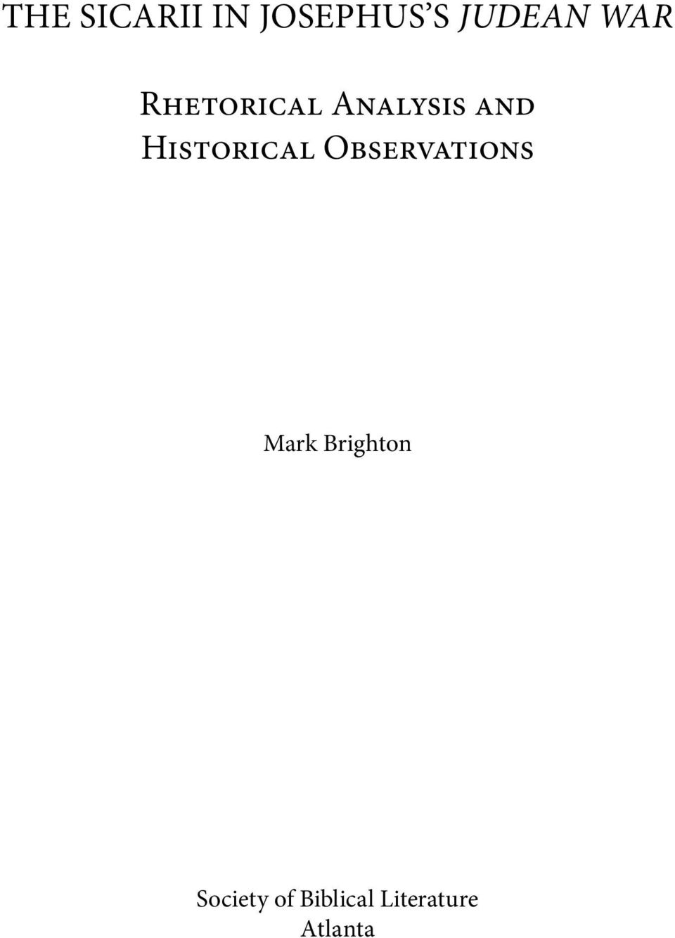 Historical Observations Mark