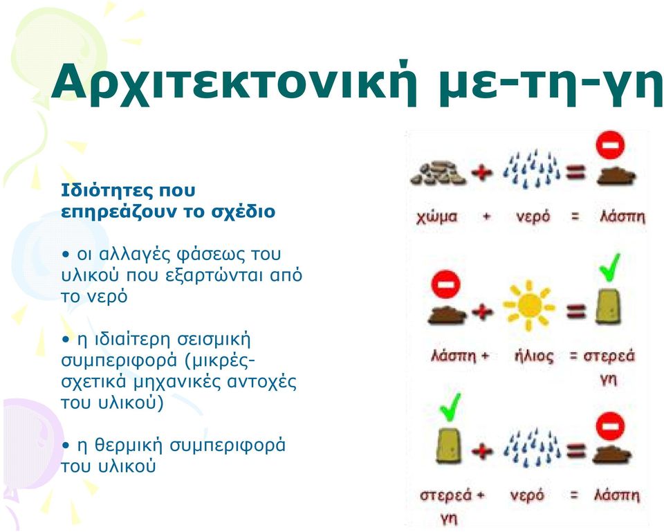 το νερό η ιδιαίτερη σεισµική συµπεριφορά (µικρέςσχετικά