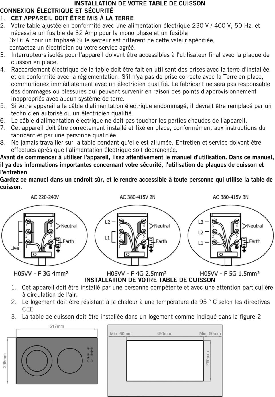 différent de cette valeur spécifiée, contactez un électricien ou votre service agréé. 3.