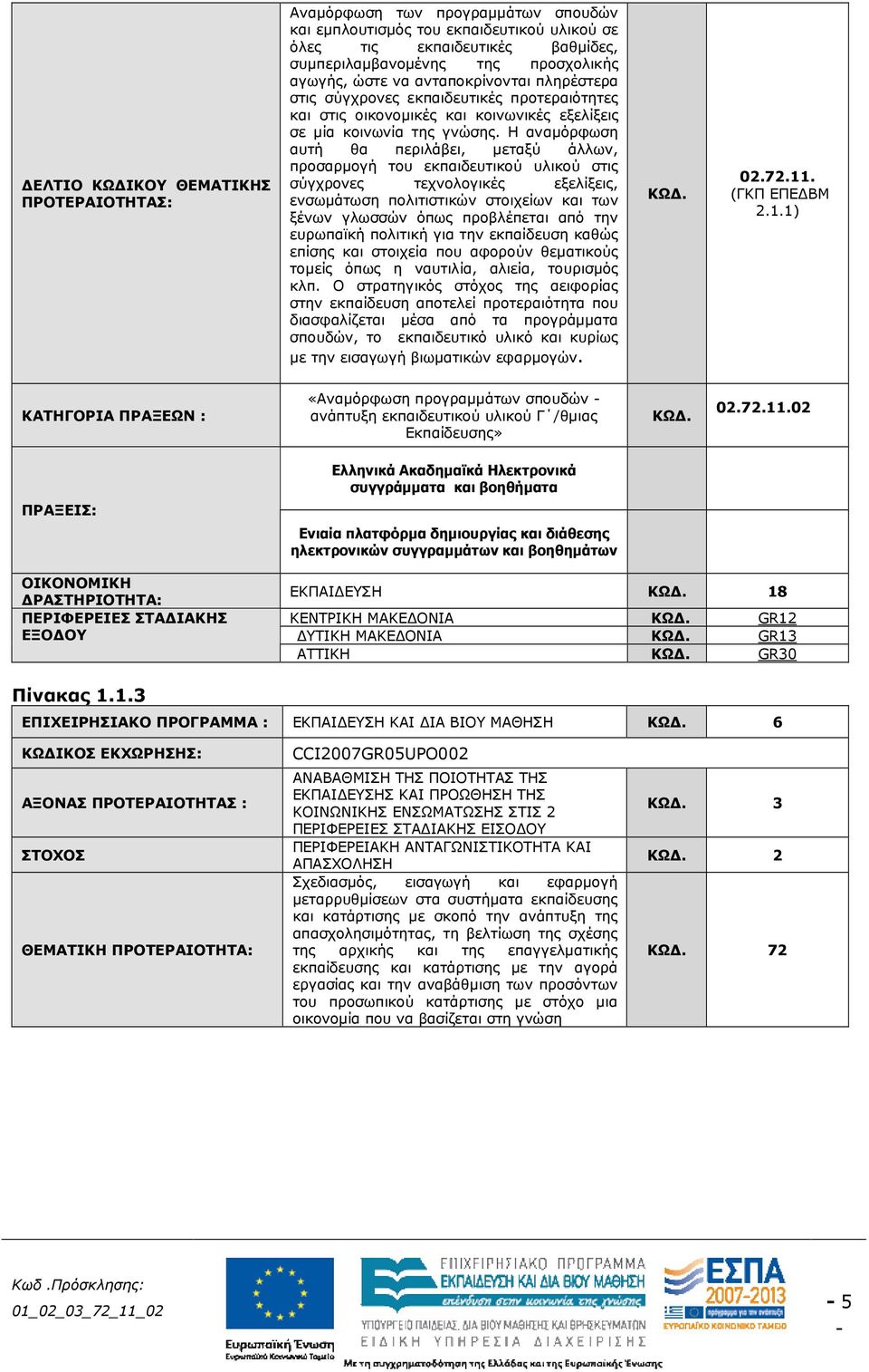 Η αναµόρφωση αυτή θα περιλάβει, µεταξύ άλλων, προσαρµογή του εκπαιδευτικού υλικού στις σύγχρονες τεχνολογικές εξελίξεις, ενσωµάτωση πολιτιστικών στοιχείων και των ξένων γλωσσών όπως προβλέπεται από