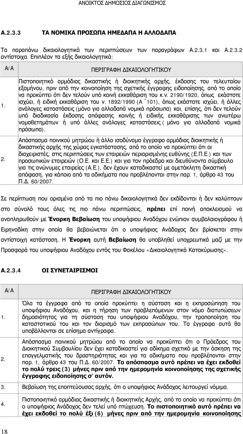 προκύπτει ότι δεν τελούν υπό κοινή εκκαθάριση του κ.ν. 2190/1920, όπως εκάστοτε ισχύει, ή ειδική εκκαθάριση του ν.