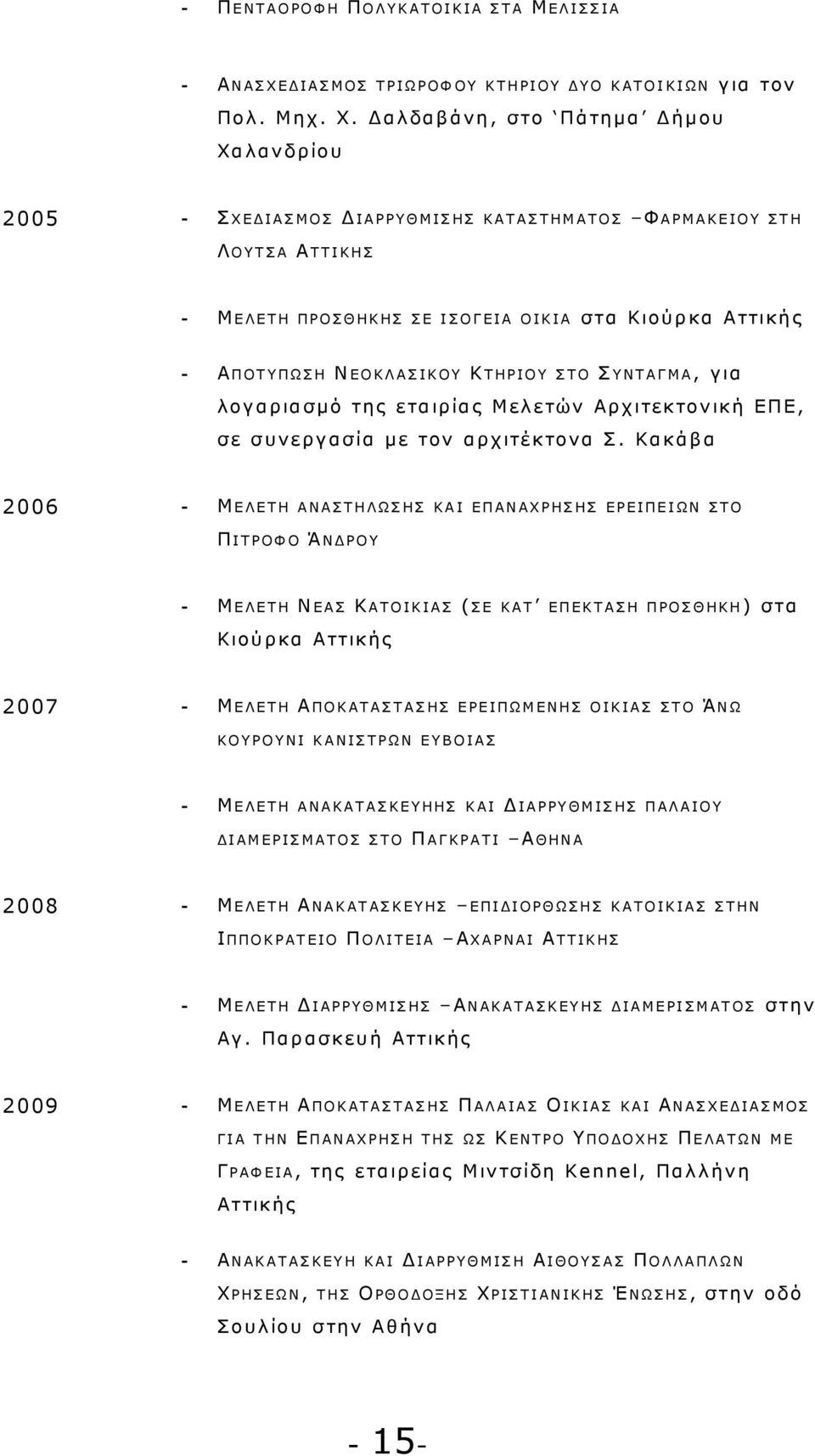 Δ α λ δα β ά ν η, σ το Π ά τη μα Δ ή μου Χα λ α ν δρ ίου 2005 - Σ Χ Ε Δ Ι Α Σ Μ Ο Σ Δ Ι Α Ρ Ρ Υ Θ Μ Ι Σ Η Σ Κ Α Τ Α Σ Τ Η Μ Α Τ Ο Σ Φ Α Ρ Μ Α Κ Ε Ι Ο Υ Σ Τ Η Λ Ο Υ Τ Σ Α Α Τ Τ Ι Κ Η Σ - Μ Ε Λ Ε Τ Η Π