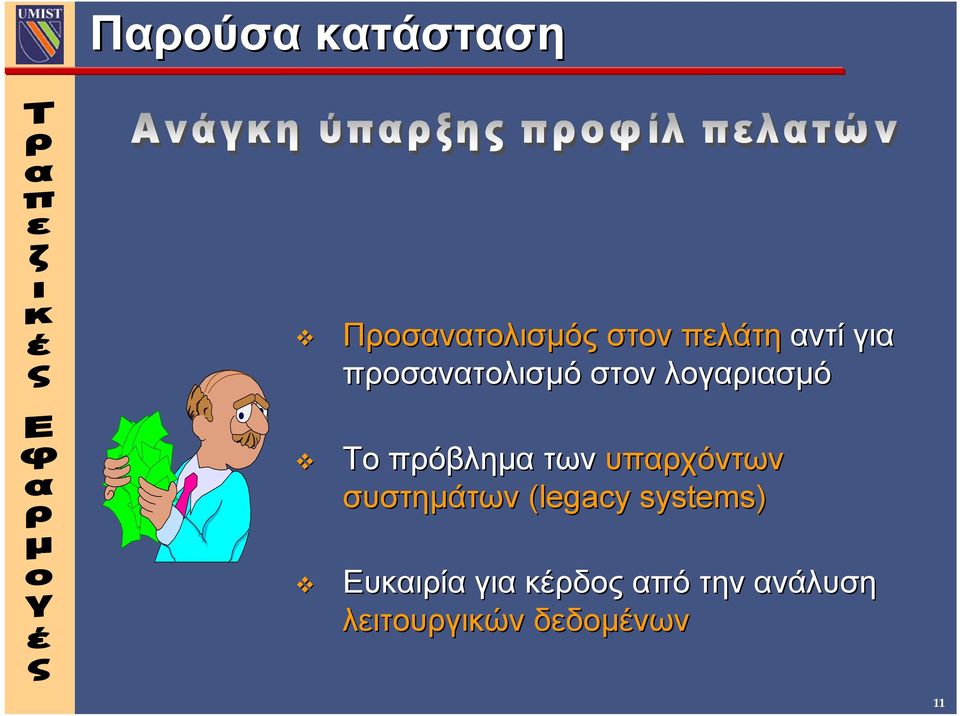 υπαρχόντων συστηµάτων (legacy systems) Ευκαιρία