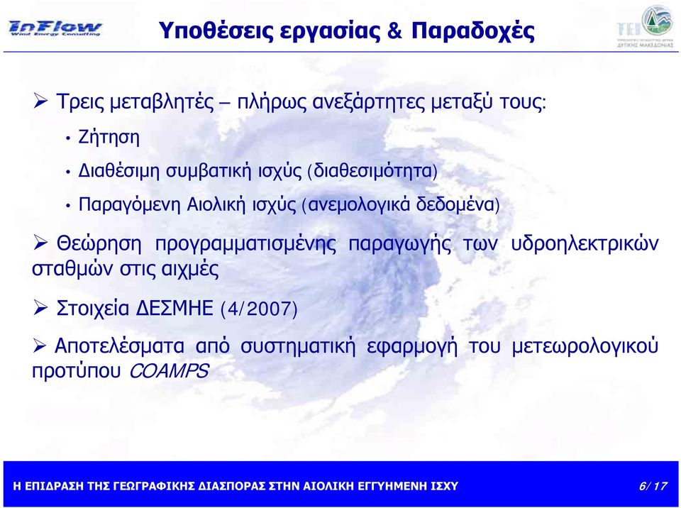 δεδομένα) Θεώρηση προγραμματισμένης παραγωγής των υδροηλεκτρικών σταθμών στις αιχμές