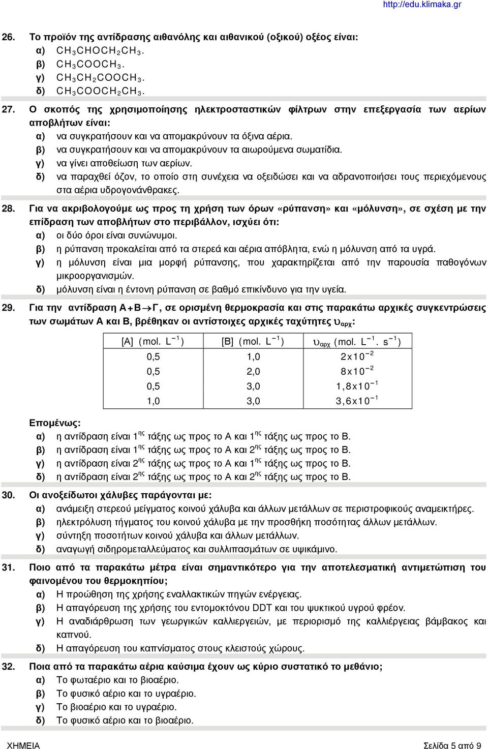 β) να συγκρατήσουν και να απομακρύνουν τα αιωρούμενα σωματίδια. γ) να γίνει αποθείωση των αερίων.