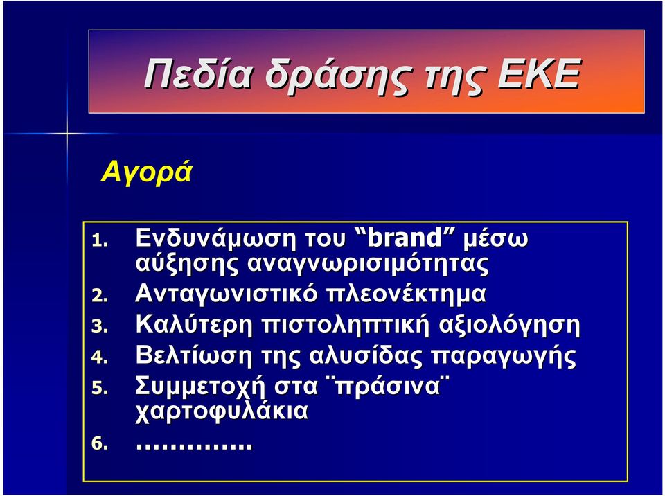 Ανταγωνιστικό πλεονέκτημα 3.