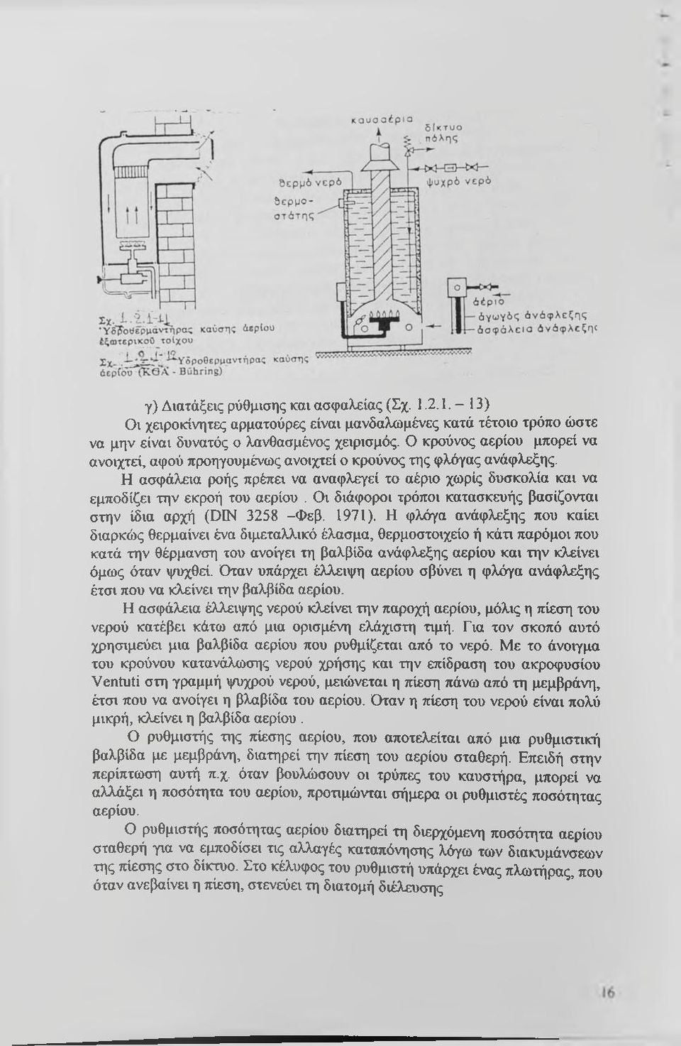 Οι διάφοροι τρόποι κατασκευής βασίζονται στην ίδια αρχή (DIN 3258 -Φεβ. 1971).