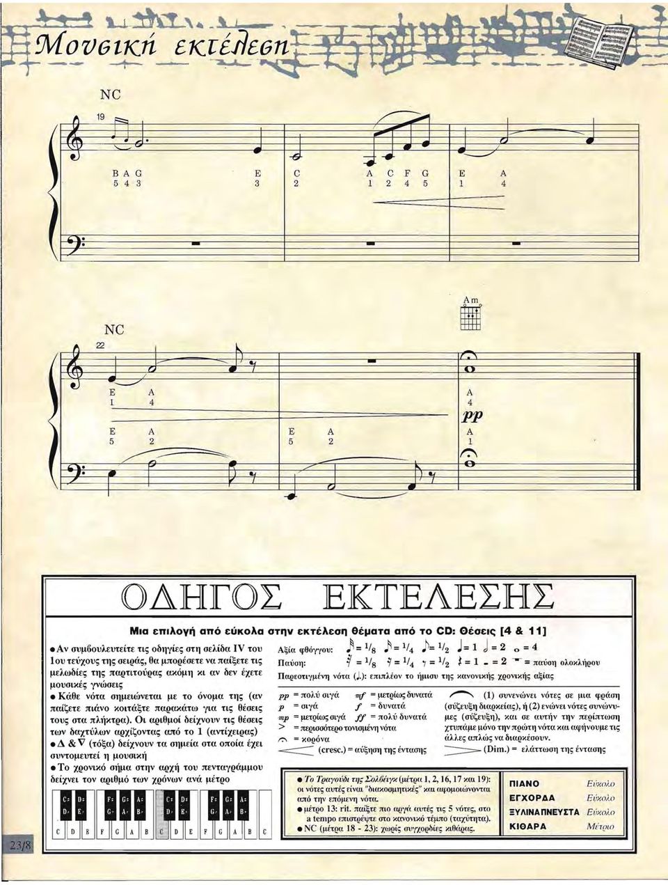 =/4 = / j= J = 0=4 ου τεύχους της σεqάς, θα μπορέσετε να παίξετε τς Παύοη: =/8 =/4 7 = / = _ = = παύση σλσκλήρου μελωδίες της παρττούρας ακόμη κ αν δεν έχετε μουσκές γνώσες Παρεστγμένη νότα ο'):