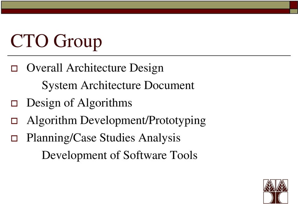 Algorithm Development/Prototyping