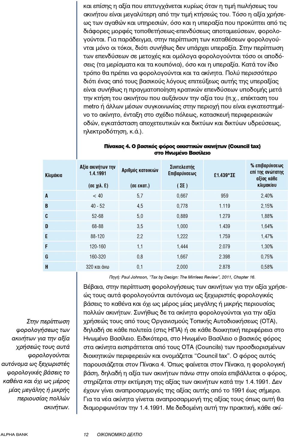 Για παράδειγμα, στην περίπτωση των καταθέσεων φορολογούνται μόνο οι τόκοι, διότι συνήθως δεν υπάρχει υπεραξία.