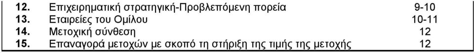 Εταιρείες του Ομίλου 10-11 14.