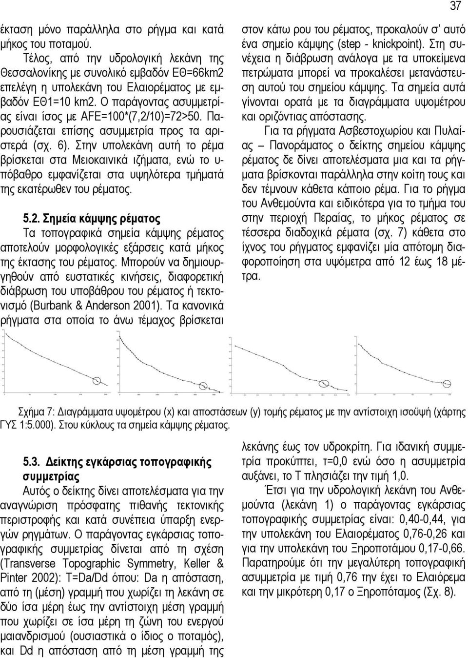 Τέλος, από την υδρολογική λεκάνη της Θεσσαλονίκης µε συνολικό εµβαδόν ΕΘ=66km2 επελέγη η υπολεκάνη του Ελαιορέµατος µε εµβαδόν ΕΘ1=10 km2.