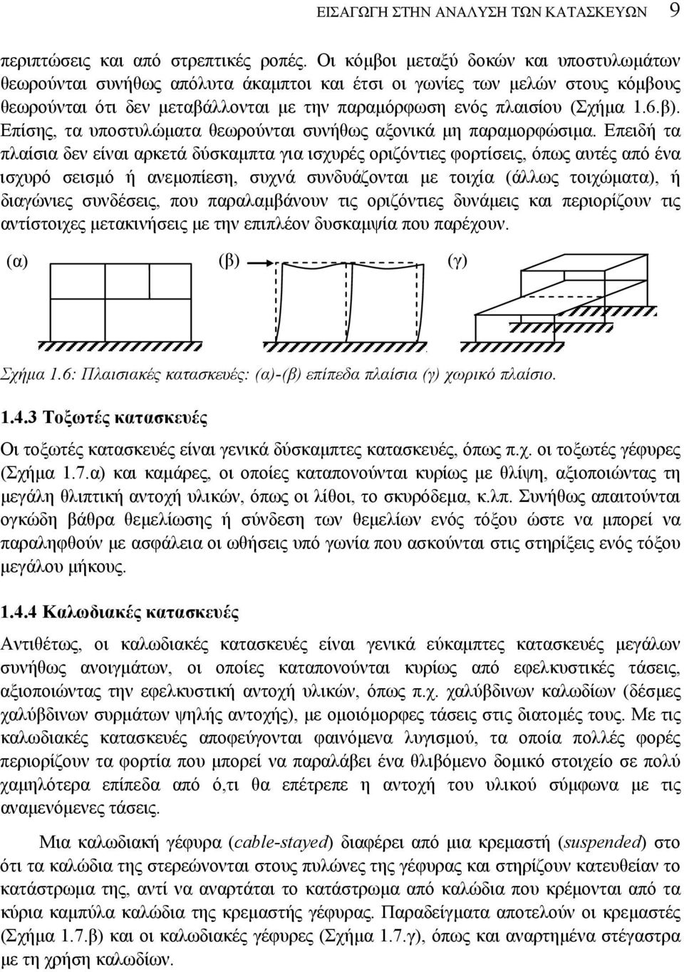 Επίσης, τα υποστυλώματα θεωρούνται συνήθως αξονικά μη παραμορφώσιμα.