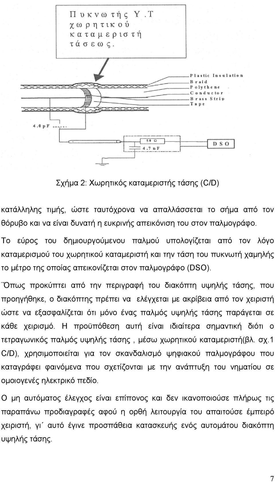 Όπως προκύπτει από την περιγραφή του διακόπτη υψηλής τάσης, που προηγήθηκε, ο διακόπτης πρέπει να ελέγχεται µε ακρίβεια από τον χειριστή ώστε να εξασφαλίζεται ότι µόνο ένας παλµός υψηλής τάσης