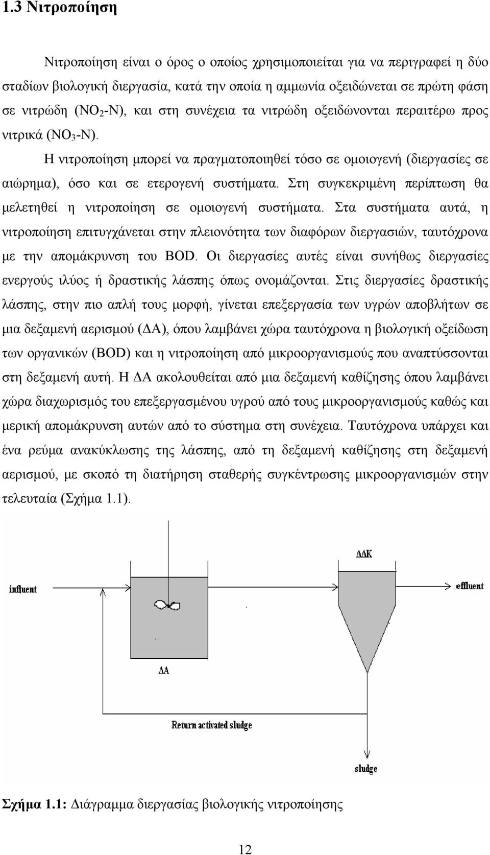 Στη συγκεκριμένη περίπτωση θα μελετηθεί η νιτροποίηση σε ομοιογενή συστήματα.