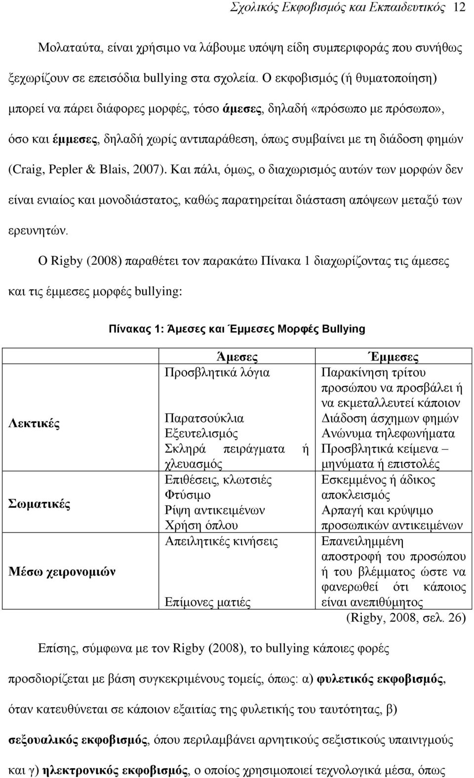 & Blais, 2007). Καη πάιη, φκσο, ν δηαρσξηζκφο απηψλ ησλ κνξθψλ δελ είλαη εληαίνο θαη κνλνδηάζηαηνο, θαζψο παξαηεξείηαη δηάζηαζε απφςεσλ κεηαμχ ησλ εξεπλεηψλ.