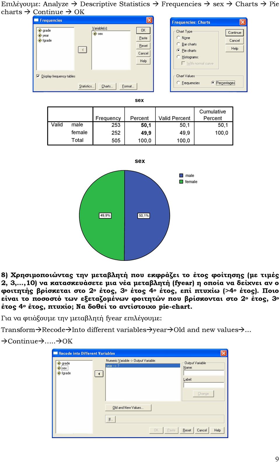 δείχνει αν ο φοιτητής βρίσκεται στο ο έτος, 3 ο έτος ο έτος, επί πτυχίω (> ο έτος).