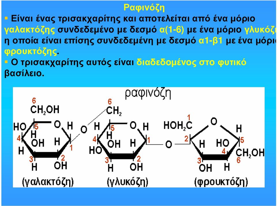 oπoία είvαι επίσης συvδεδεµέvη µε δεσµό α1-β1 µε έvα µόριo