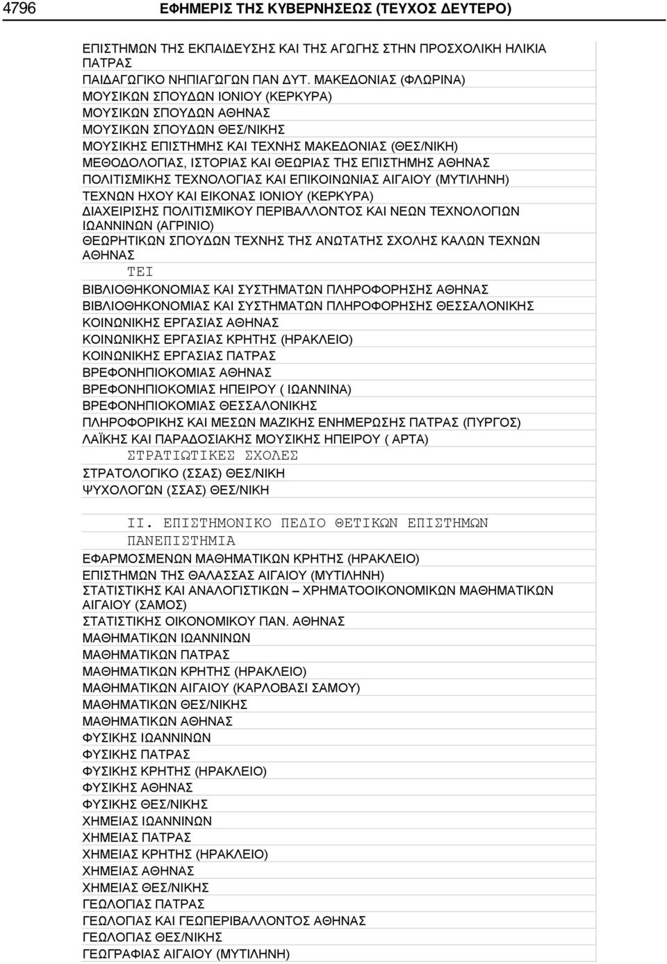 ΣΤΡΑΤΙΩΤΙΚΕΣ ΣΧΟΛΕΣ ( ) / ( ) / ΙΙ.