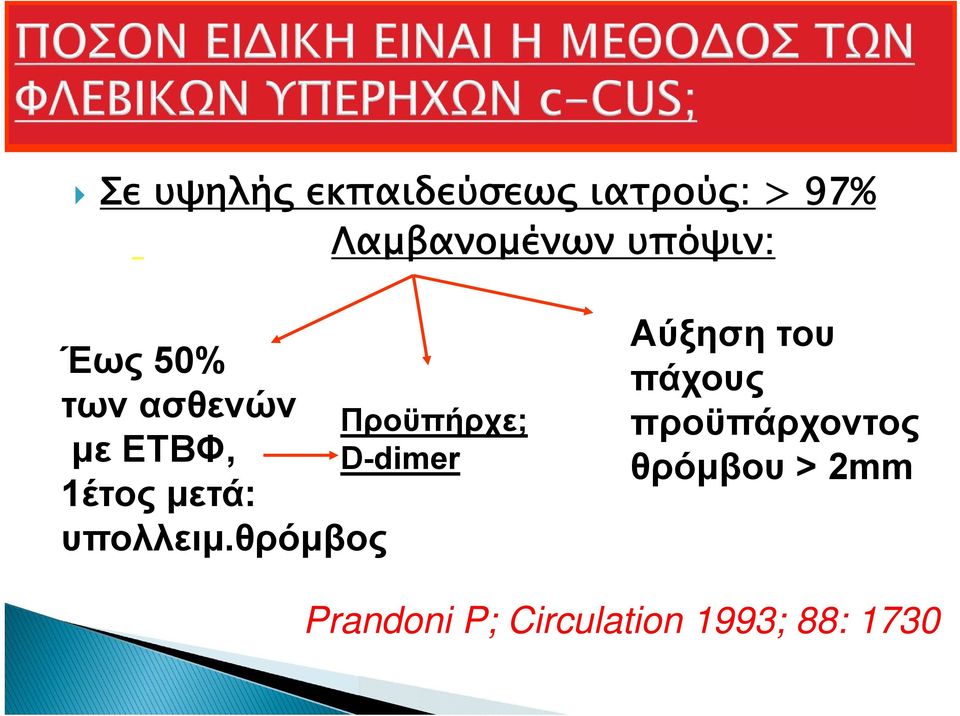 D-dimer 1έτος μετά: υπολλειμ.