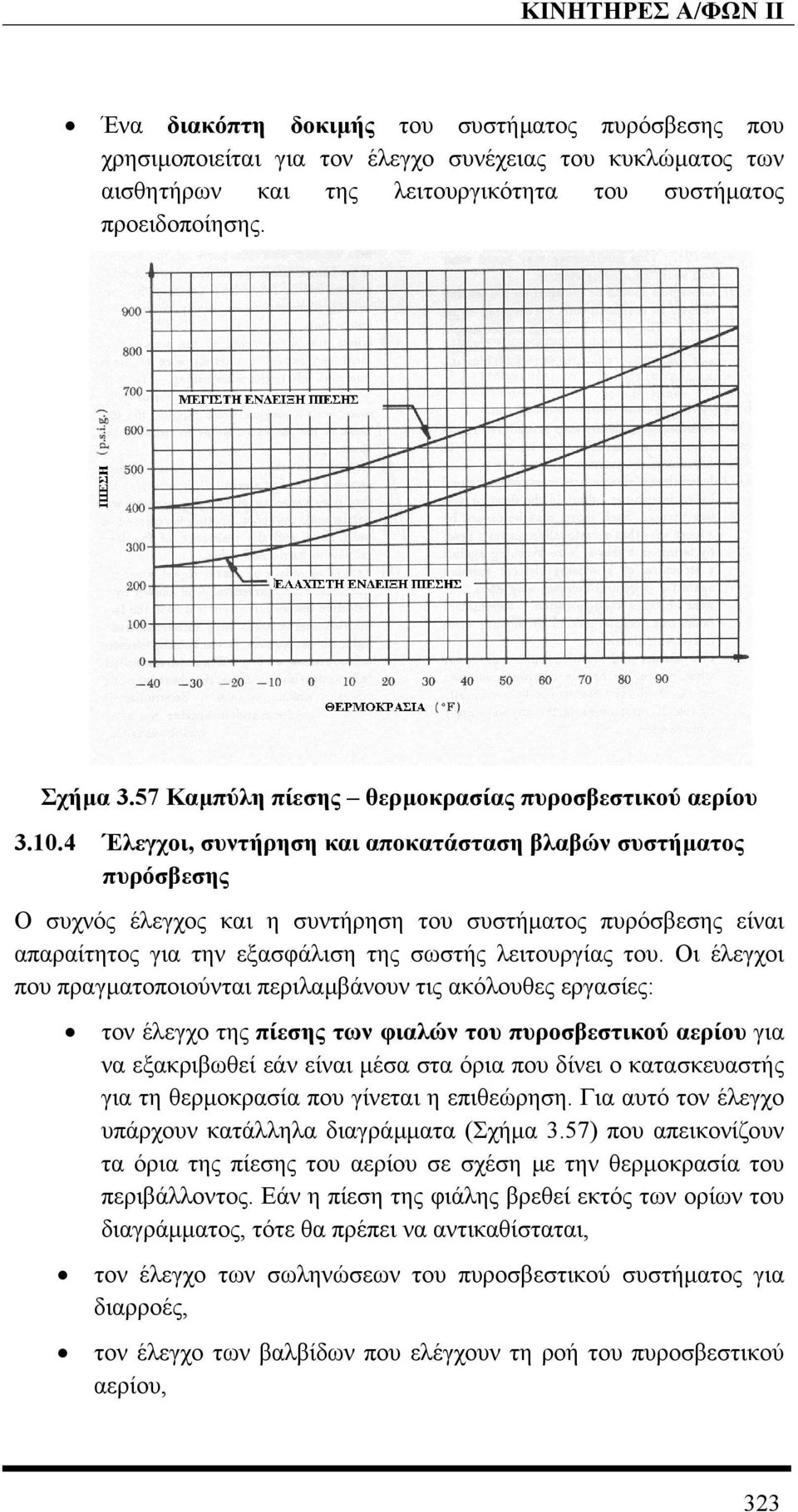 4 Έλεγχοι, συντήρηση και αποκατάσταση βλαβών συστήµατος πυρόσβεσης Ο συχνός έλεγχος και η συντήρηση του συστήµατος πυρόσβεσης είναι απαραίτητος για την εξασφάλιση της σωστής λειτουργίας του.