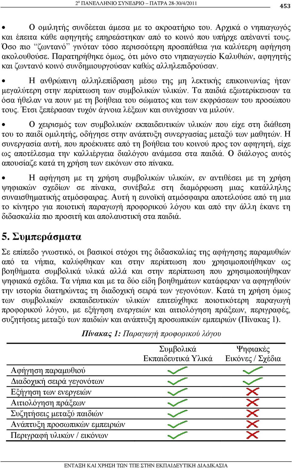 Παξαηεξήζεθε όκσο, όηη κόλν ζην λεπηαγσγείν Καιπζηώλ, αθεγεηήο θαη δσληαλό θνηλό ζπλδεκηνπξγνύζαλ θαζώο αιιειεπηδξνύζαλ.