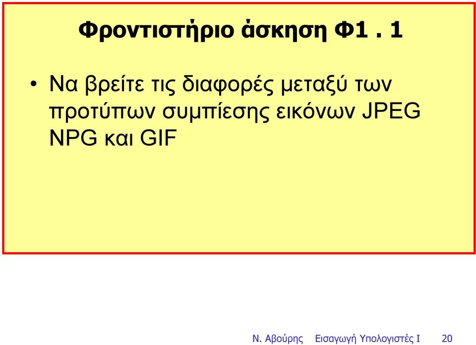 των προτύπων συµπίεσης εικόνων