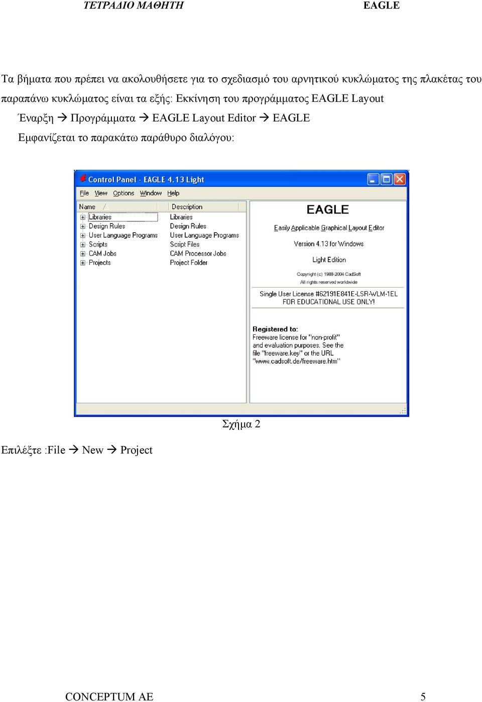 του προγράµµατος Layout Έναρξη Προγράµµατα Layout Editor Εµφανίζεται το