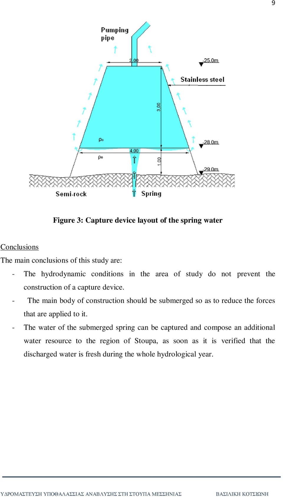 - The main body of construction should be submerged so as to reduce the forces that are applied to it.