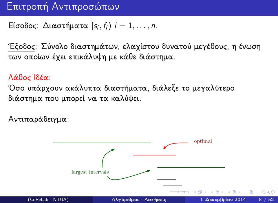 κάθε διάστημα.