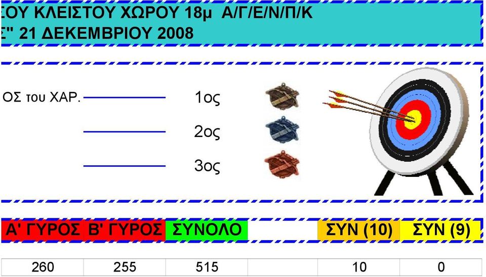 1ος 2ος 3ος Α' ΓΥΡΟΣ Β' ΓΥΡΟΣ