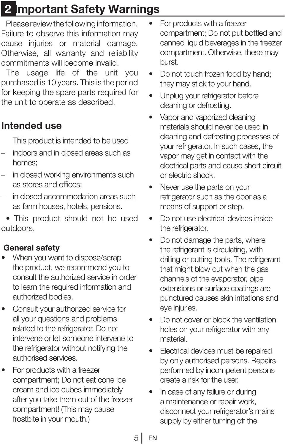 This is the period for keeping the spare parts required for the unit to operate as described.