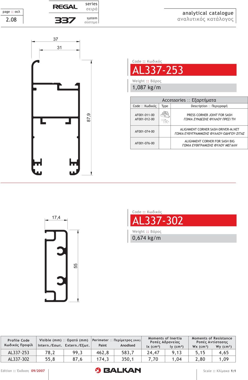 ΕΣΗΣ ΦΥΛΛΟΥ ΠΡΕΣ/ΤΗ AF001-076-00 AIGNMENT CORNER SAS-DRIVER-M.