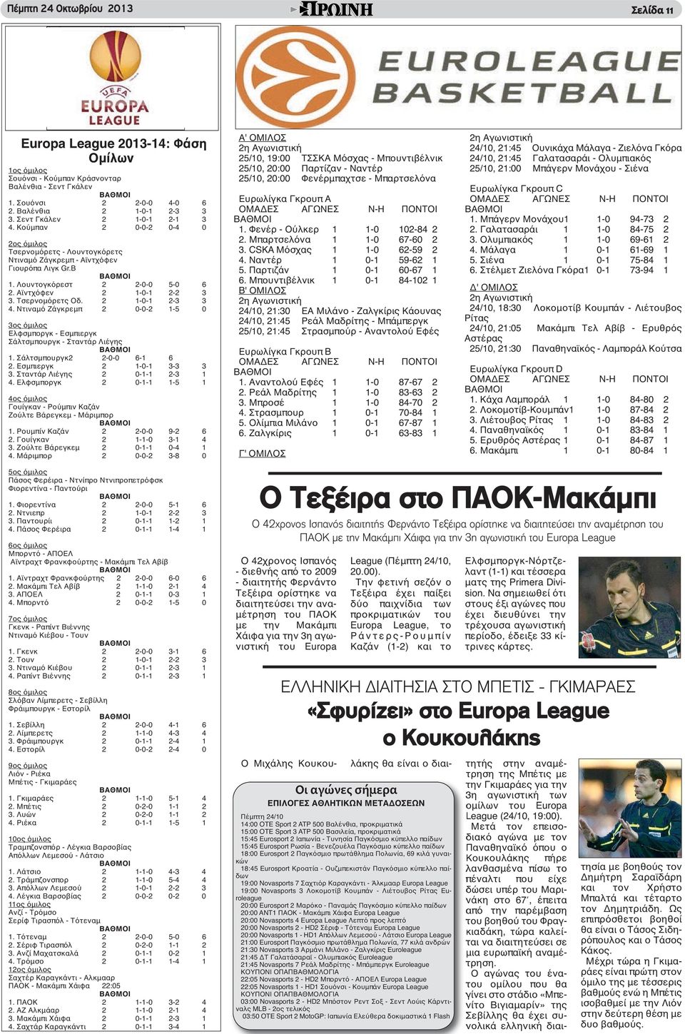 Τσερνομόρετς Οδ. 2 1-0-1 2-3 3 4. Ντιναμό Ζάγκρεμπ 2 0-0-2 1-5 0 3ος όμιλος Ελφσμποργκ - Εσμπιεργκ Σάλτσμπουργκ - Σταντάρ Λιέγης 1. Σάλτσμπουργκ2 2-0-0 6-1 6 2. Εσμπιεργκ 2 1-0-1 3-3 3 3.