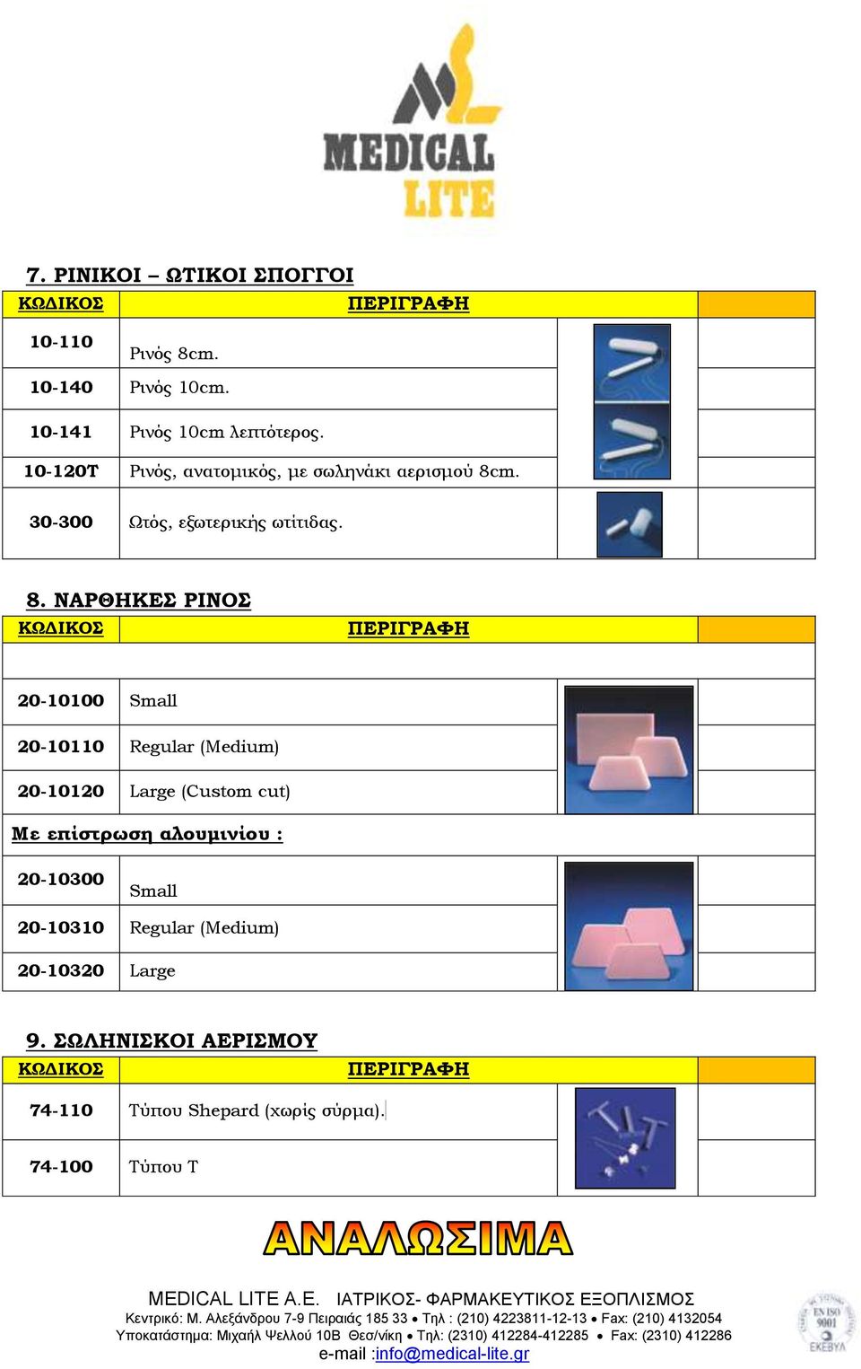 m. 30-300 Ωτός, εξωτερικής ωτίτιδας. 8.