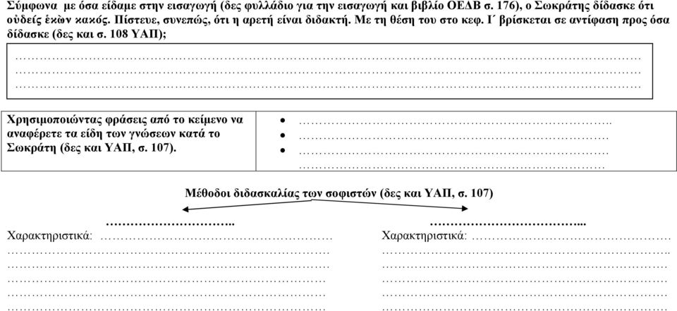 Ι βρίσκεται σε αντίφαση προς όσα δίδασκε (δες και σ.