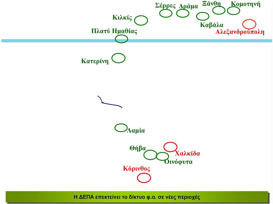 Λαµία Θήβα Κόρινθος Χαλκίδα Οινόφυτα Η ΕΠΑ