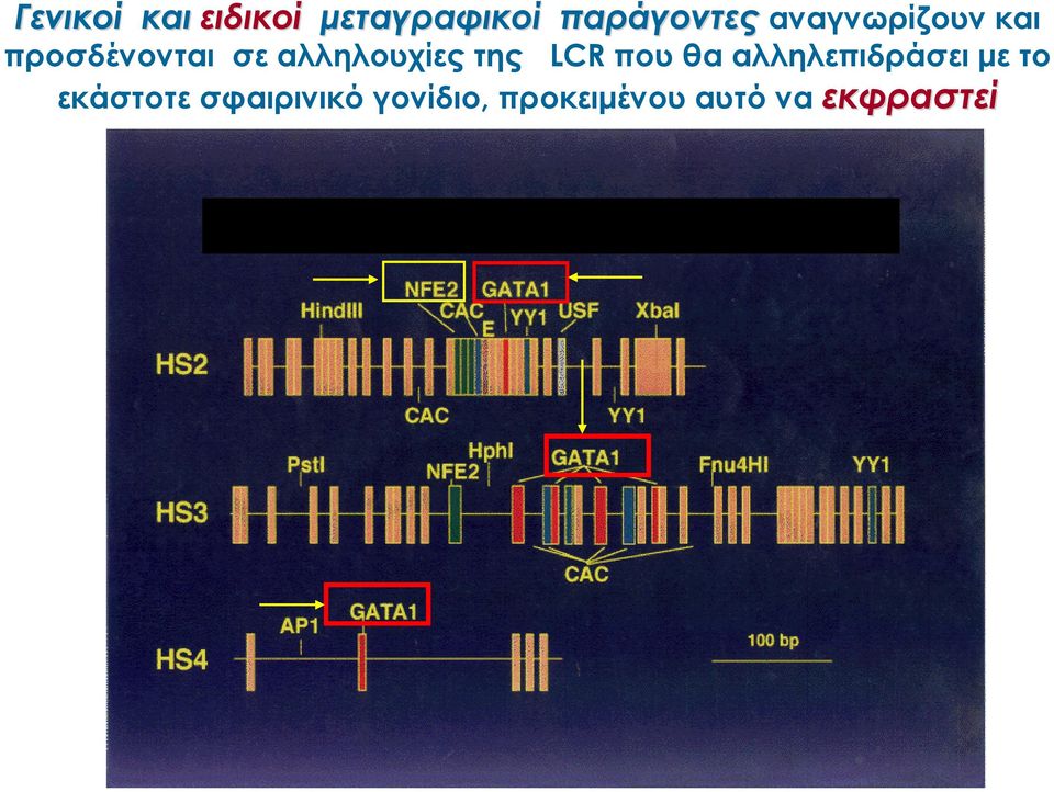 της LCR που θα αλληλεπιδράσει με το εκάστοτε