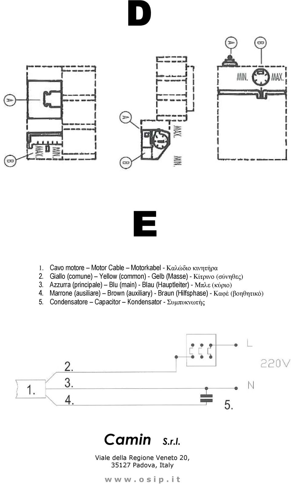 Azzurra (principale) Blu (main) - Blau (Hauptleiter) - Μπλε (κύριο) 4.