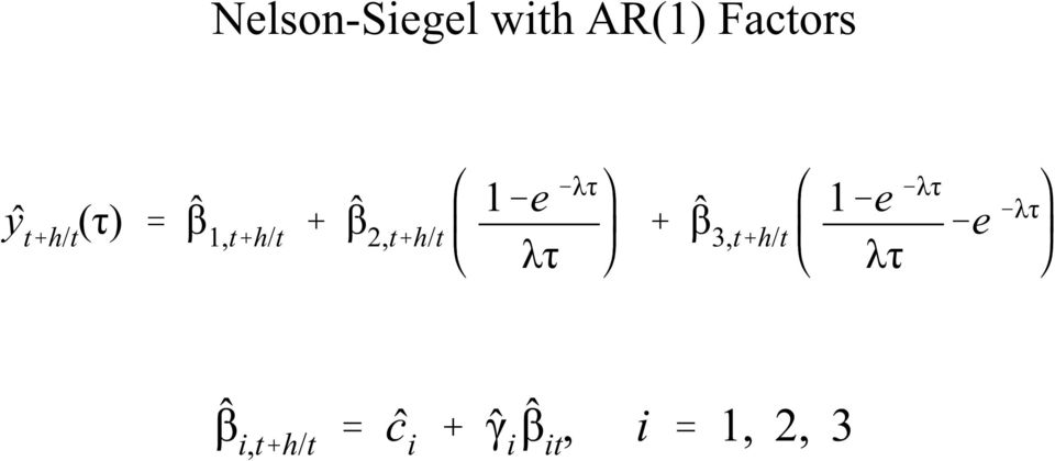 1&e &λτ λτ % ˆβ 3,t%h/t 1&e &λτ λτ &e