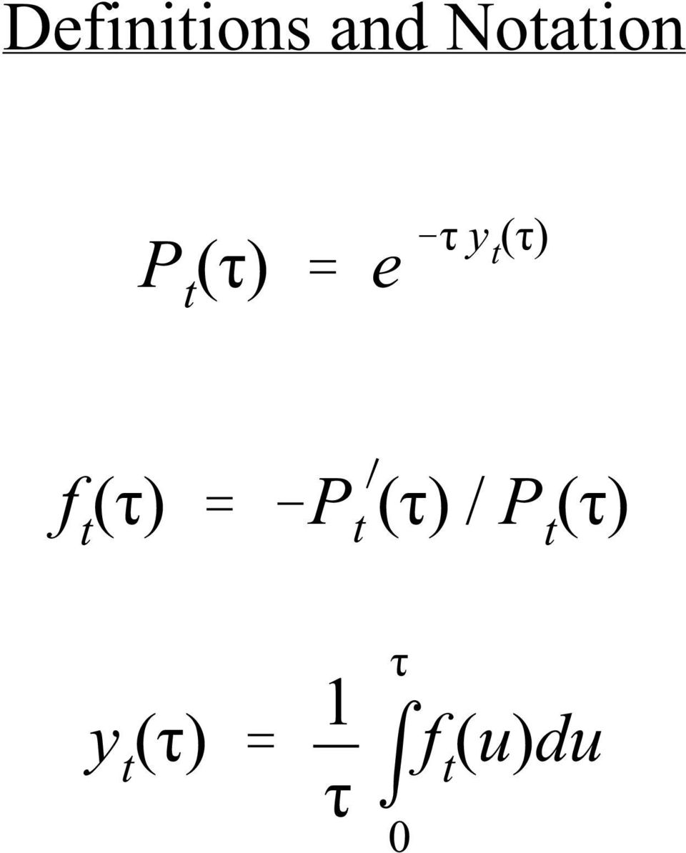 (τ) '&P ) t (τ) / P t (τ)